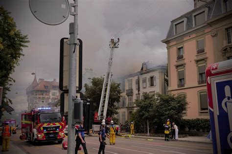 Incendie à Genève: Une violente explosion  .